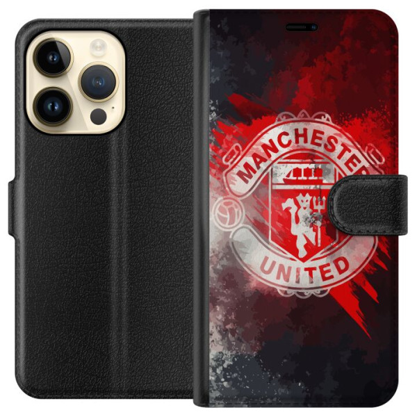 Apple iPhone 15 Pro Lompakkokotelo Manchester United