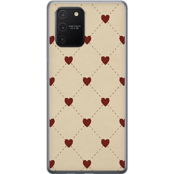 Samsung Galaxy S10 Lite Gennemsigtig cover Hjertegitter