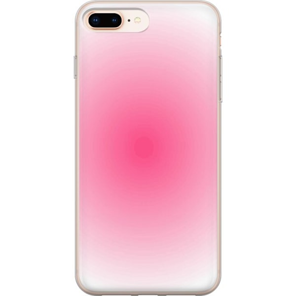 Apple iPhone 8 Plus Genomskinligt Skal Rosa Moln