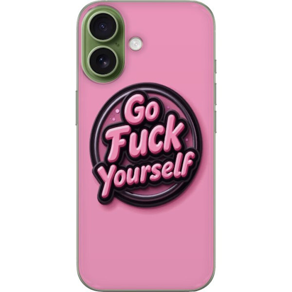 Kompatibelt Mobildeksel til Apple iPhone 17 Rosa 3D textposter
