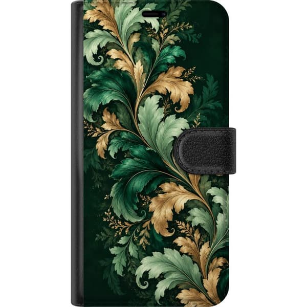 Yhteensopiva Lompakkokotelo Apple iPhone 12 mini Vihreä lehdistö vihreä