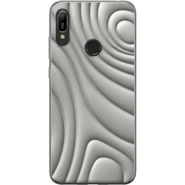 Huawei Y6 (2019) Gennemsigtig cover Sølvbølger