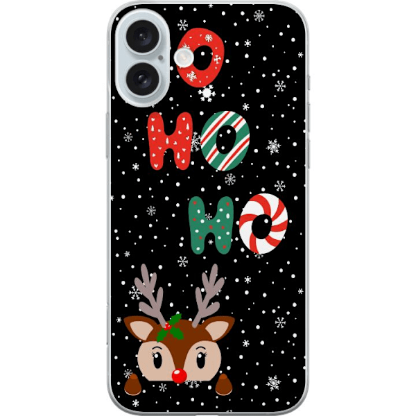 Apple iPhone 16 Plus Gennemsigtig cover HO HO HO