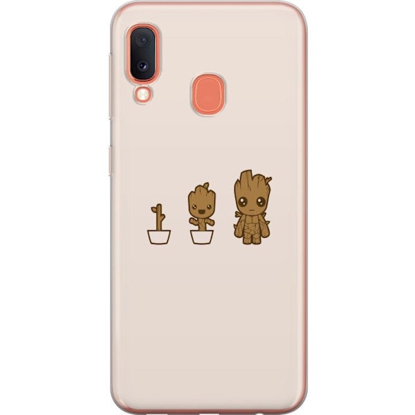 Kompatibelt Mobildeksel til Samsung Galaxy A20e Groot