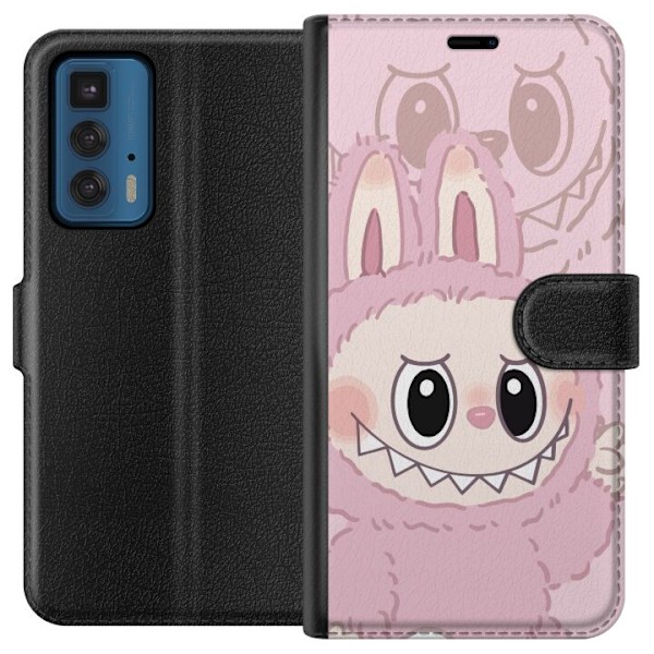 Motorola Edge 20 Pro Plånboksfodral Labubu Floral Freak – Blommigt monster i vintage-stil