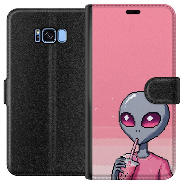 Samsung Galaxy S8 Lompakkokotelo Alien Smoothie