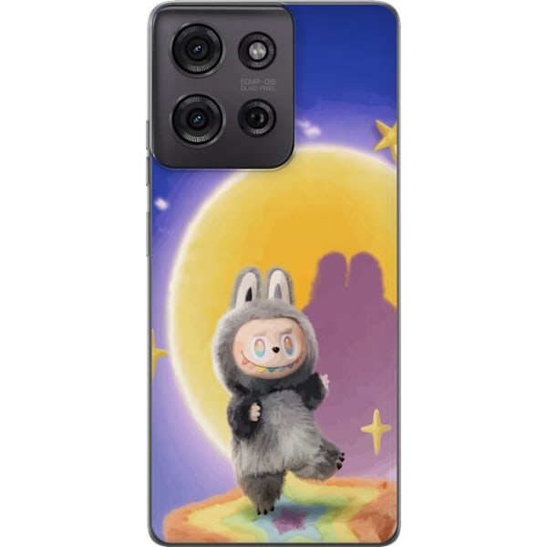 Motorola Moto G75 Läpinäkyvä kuori Labubu Neon Pop - Neonv