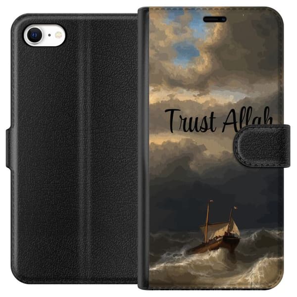 Kompatibelt Plånboksfodral till Apple iPhone 6s Trust Allah över stormigt hav brun