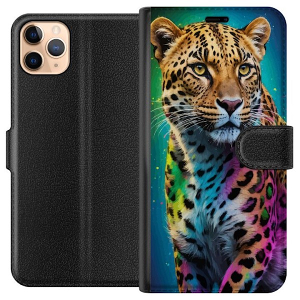 Apple iPhone 11 Pro Max Lommeboketui Leopard