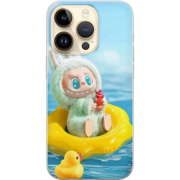 Apple iPhone 14 Pro Genomskinligt Skal Labubu Macaron Series