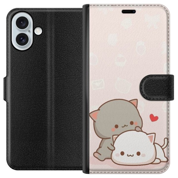 Apple iPhone 16 Plus Lompakkokotelo Kawaii