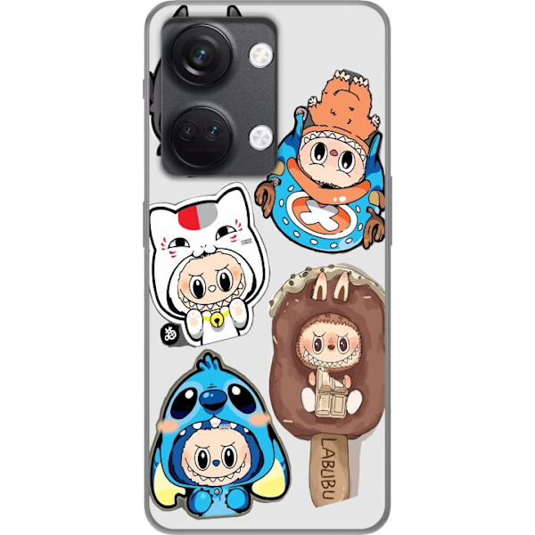 OnePlus Nord 3 Läpinäkyvä kuori Labubu hahmokokoelma - Pop