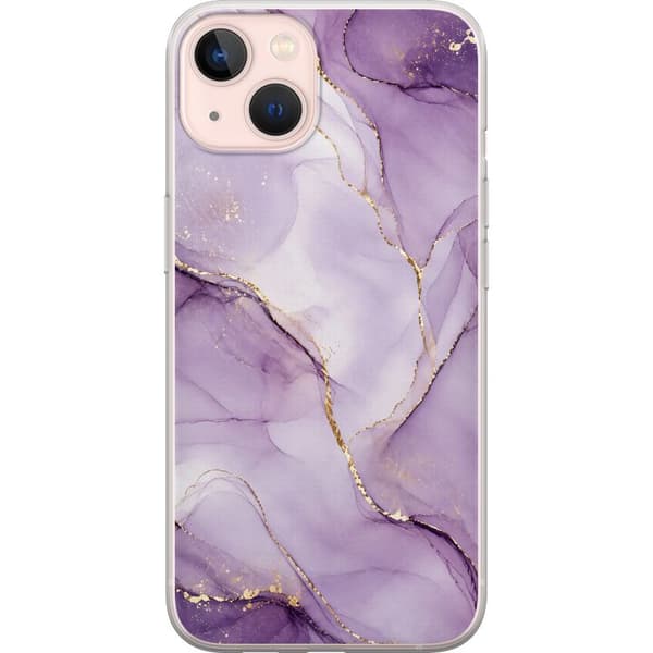 Kompatibelt Mobilskal till Apple iPhone 13 mini Lilac Gold Flow lila