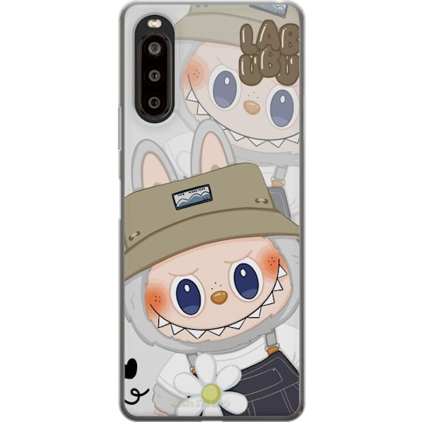 Sony Xperia 10 II Läpinäkyvä kuori Labubu Minimal Mood - Yksinkertainen ja tyylikäs hirviösuunnittelu