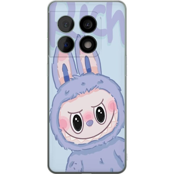 OnePlus 10 Pro Läpinäkyvä kuori Sininen Jänis Labubu