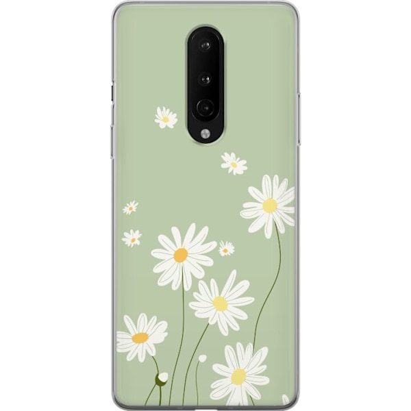 OnePlus 8 Gennemsigtig cover Præstekraver - blomstret mønste
