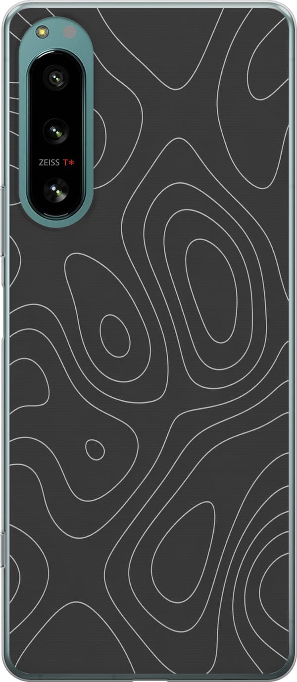 Kompatibel Mobilcover til Sony Xperia 5 IV Grå kortlinjer grå