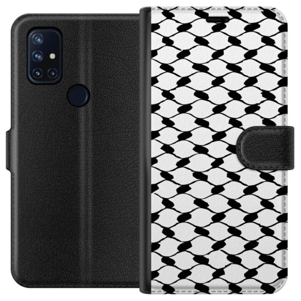 OnePlus Nord N10 5G Tegnebogsetui Keffiyeh mønster