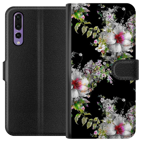 Huawei P20 Pro Tegnebogsetui Blomststjerne