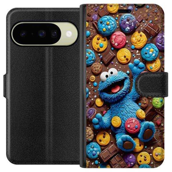 Kompatibelt Lommeboketui til Google Pixel 10 Kakmonster bland kakor