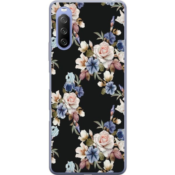 Sony Xperia 10 III Lite Gennemsigtig cover Blomster