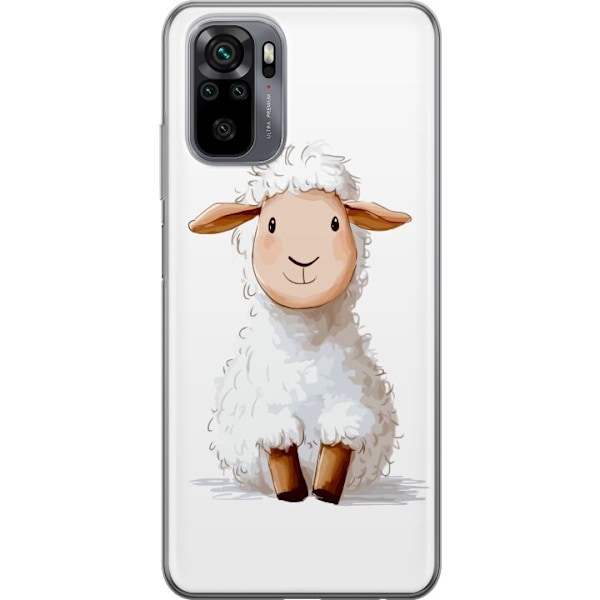 Xiaomi Redmi Note 10S Läpinäkyvä kuori Suloinen Lammas - lasten ja vauvan tuotteita sarjakuvatyyliin