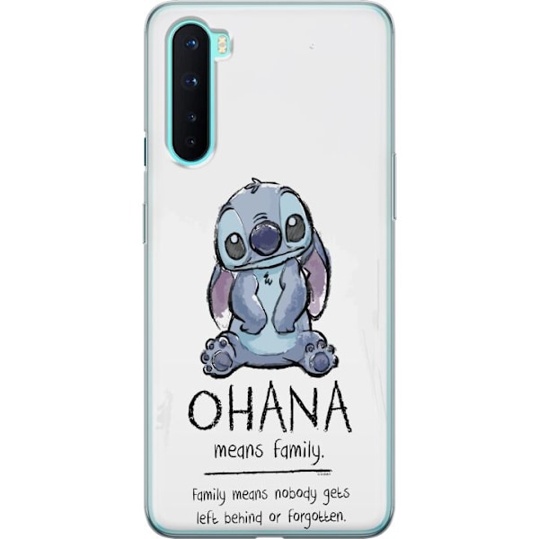 OnePlus Nord Genomskinligt Skal Stitch Ohana