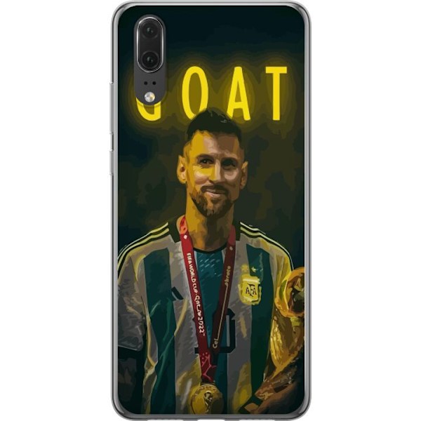 Huawei P20 Läpinäkyvä kuori Vuohi Messi