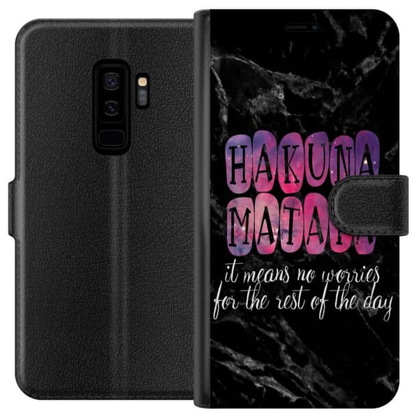 Kompatibelt Plånboksfodral till Samsung Galaxy S9+ Hakuna Matata