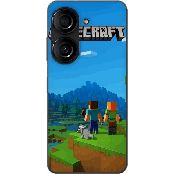 Asus Zenfone 10 Läpinäkyvä kuori Minecraft Key Art
