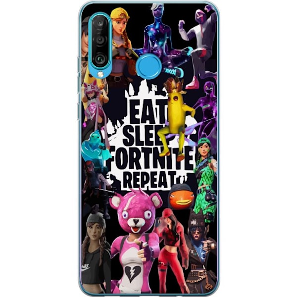 Huawei P30 lite Gennemsigtig cover Fortnite