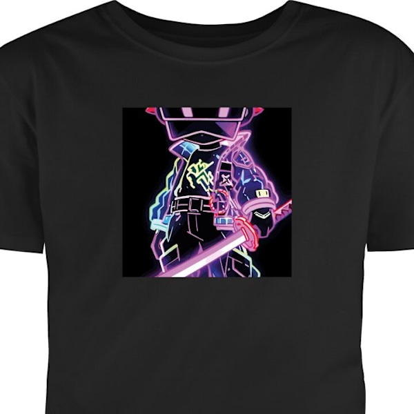 Barn-T-shirt | Bekväm T-shirt för Barn Fortnite svart 12-13 År