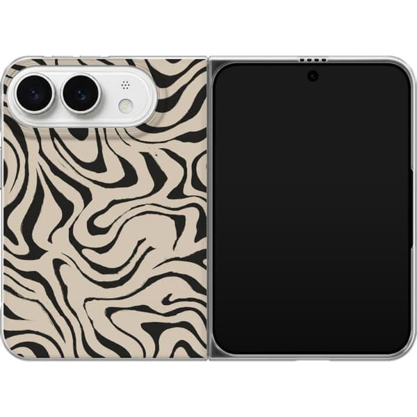 Kompatibelt Mobilskal till Apple iPhone Duo Beige zebravirvlar beige