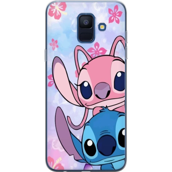Samsung Galaxy A6 (2018) Gjennomsiktig deksel Stitch & Angel