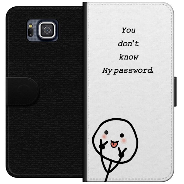Samsung Galaxy Alpha Plånboksfodral You Don’t Know My Password – edgy textmotiv med attityd