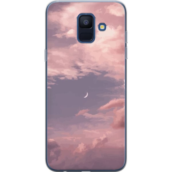 Samsung Galaxy A6 (2018) Gennemsigtig cover Pink Himmel
