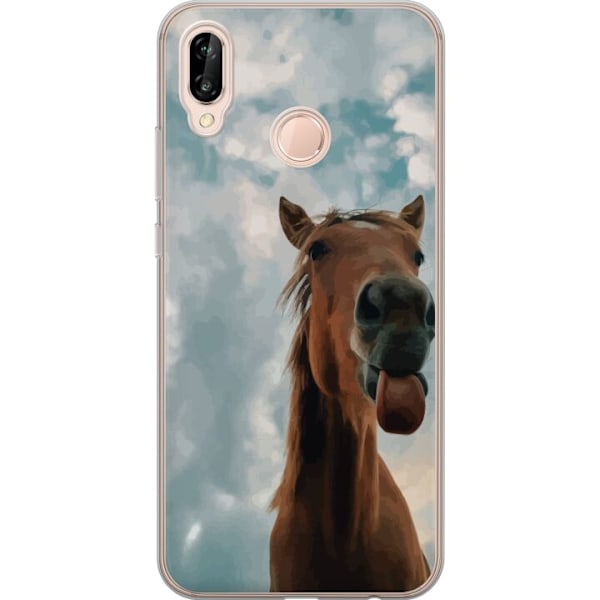 Huawei P20 lite Gennemsigtig cover Hest