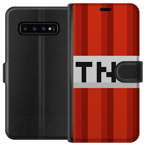 Samsung Galaxy S10 Tegnebogsetui Minecraft TNT