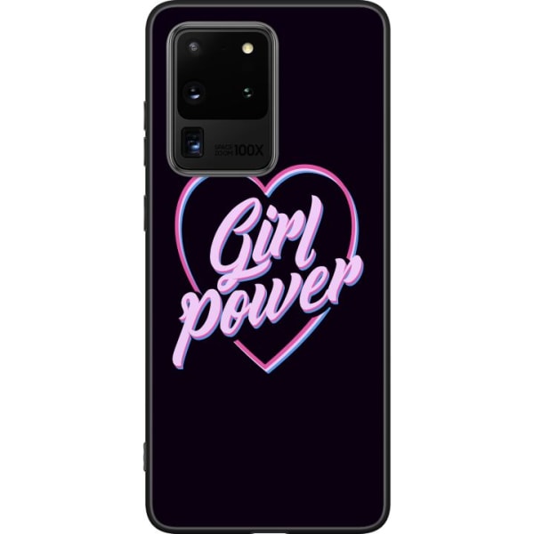 Samsung Galaxy S20 Ultra Svart Skal Neon Girl Power