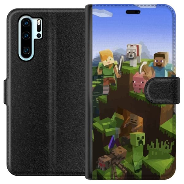 Kompatibelt Lommeboketui til Huawei P30 Pro Minecraft