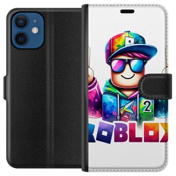 Kompatibel Tegnebogsetui til Apple iPhone 12 mini Roblox