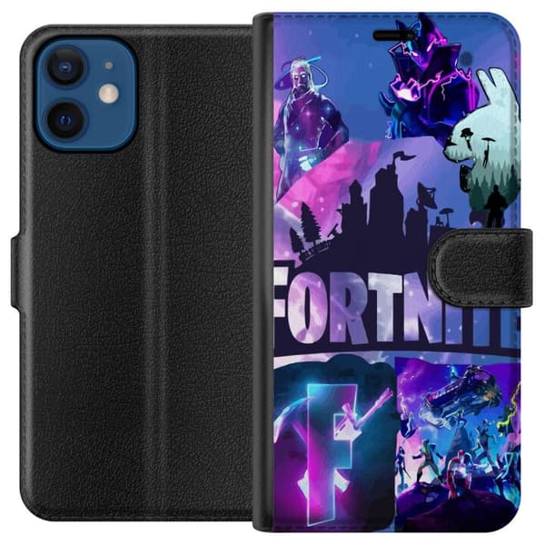 Kompatibel Tegnebogsetui til Apple iPhone 12 mini Fortnite