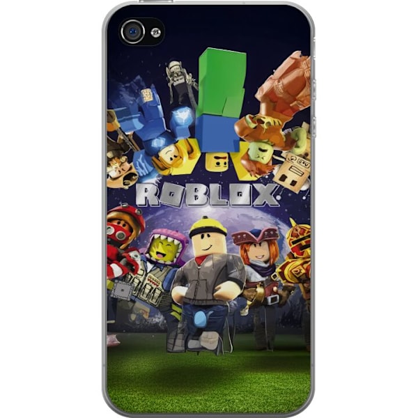 Apple iPhone 4 Genomskinligt Skal Roblox Värld – Gamingäve