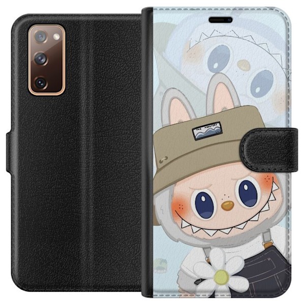 Samsung Galaxy S20 FE Lommeboketui Labubu med hatt - Pop Mart-