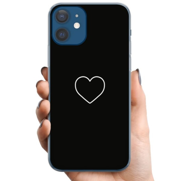 Apple iPhone 12  TPU Mobildeksel Hjerte