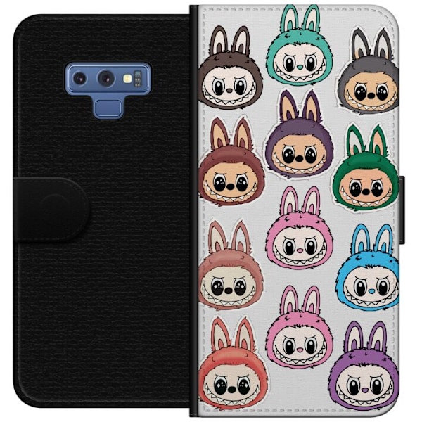 Samsung Galaxy Note9 Lommeboketui Labubu Macaron Monster - Sø