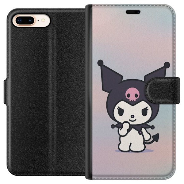 Apple iPhone 7 Plus Lompakkokotelo Kawaii Sanrio Kuromi