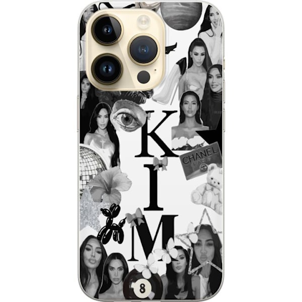 Apple iPhone 14 Pro Genomskinligt Skal Kim Kardashian – Aesthetic Look 2025