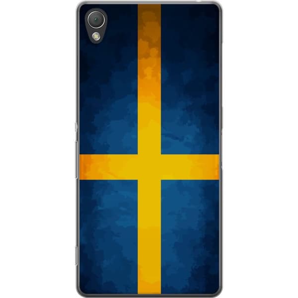 Kompatibelt Mobildeksel til Sony Xperia Z3 Svenska flaggan blå