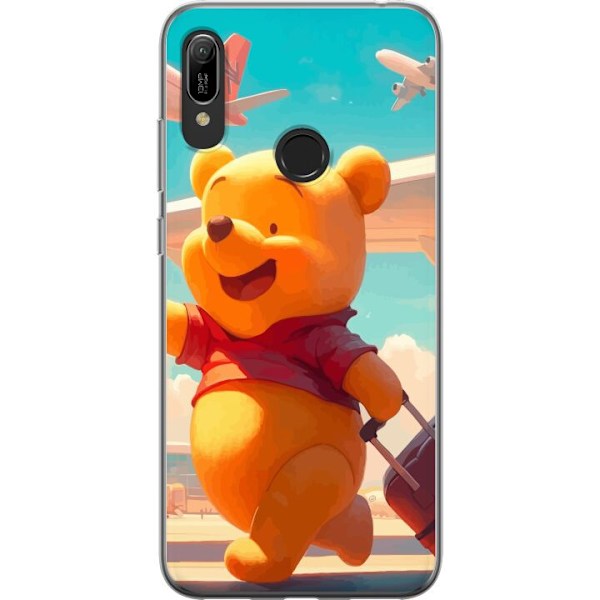 Huawei Y6 (2019) Läpinäkyvä kuori Nalle Puh Matkustaa